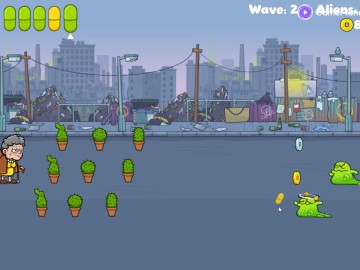 Granny Pills - Defend Cactuses