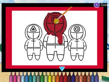 Squid Game Coloring Pages